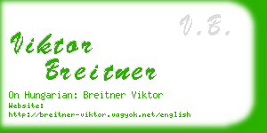 viktor breitner business card